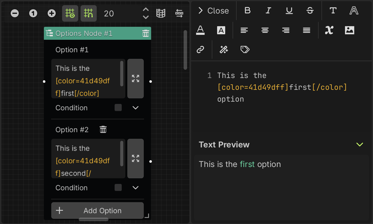 Options Node