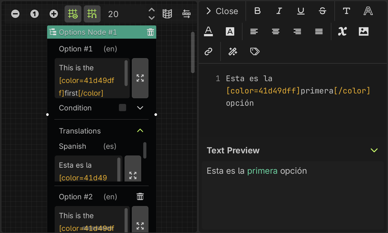 Options Node