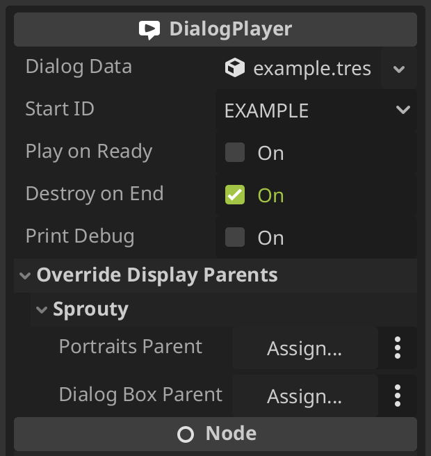 Dialog Box Inspector