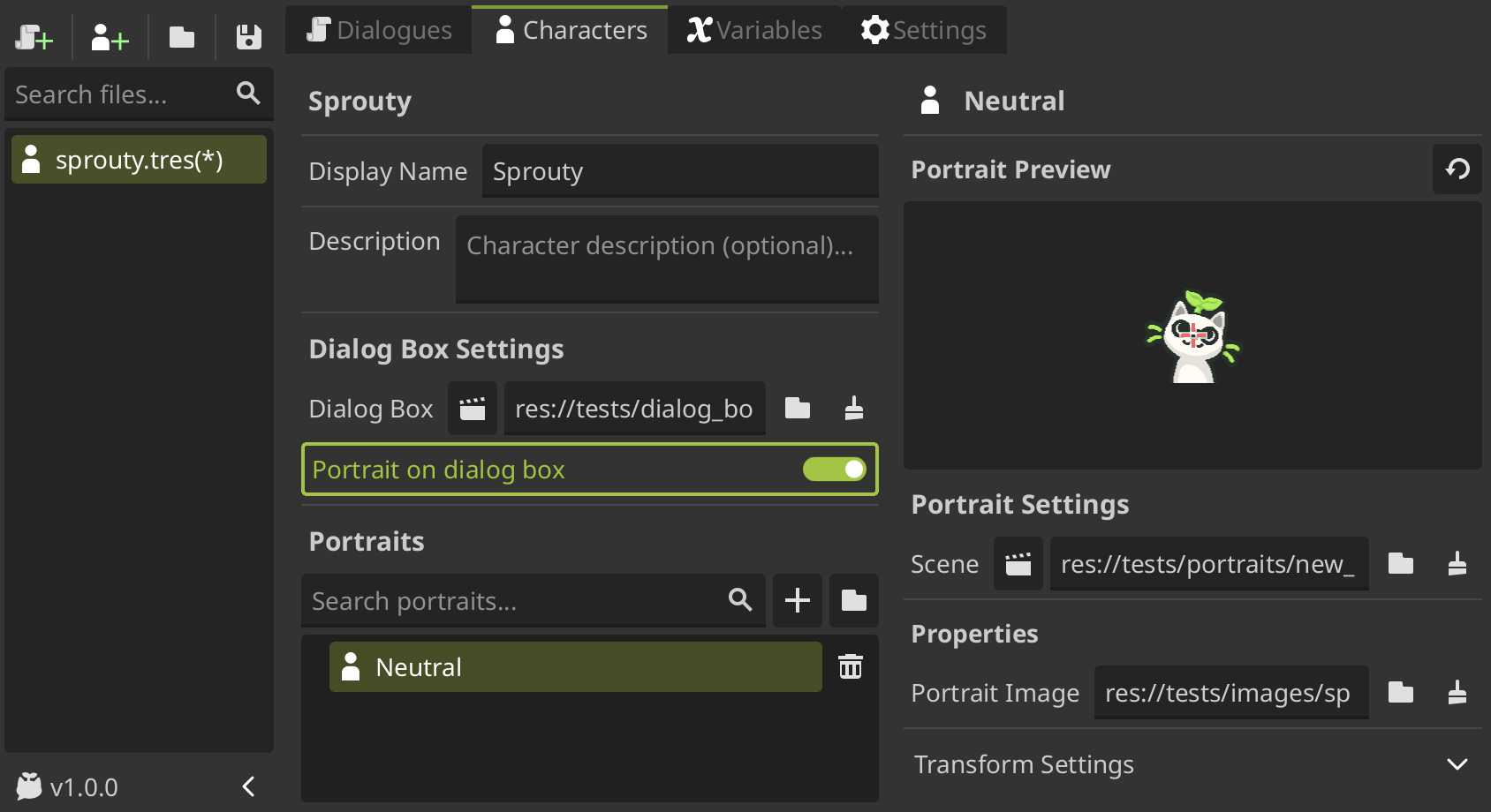 Portrait On Dialog Enabled